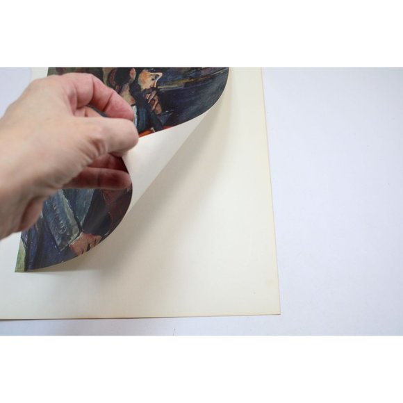 Modigliani Print The Cellist Vintage 88885 - Picture 3 of 5